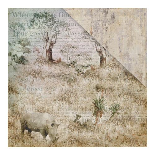 Fabscraps - Call From The Wild - Protected - 12" x 12" Double Sided Patterned Paper