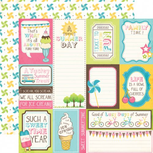 Carta Bella Paper Company - Cool Summer Collection - 12 x 12 Paper - Summer Season Cards