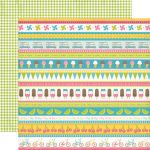 Carta Bella Paper Company - Cool Summer Collection - 12 x 12 Paper - Ice Cream Borders
