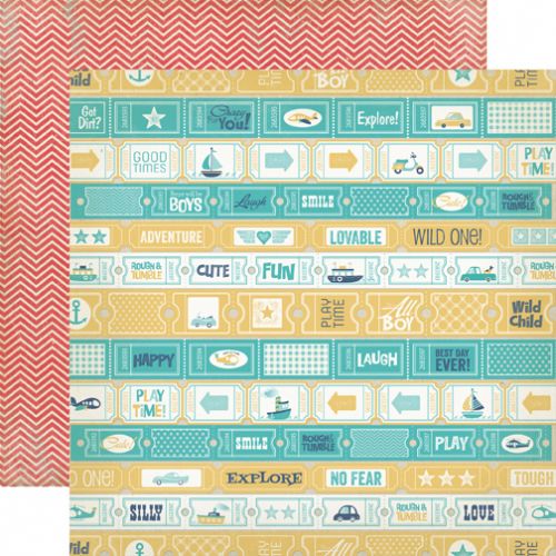 Carta Bella Paper Company - Rough & Tumble -12x12" Paper - Explore Together