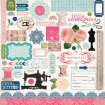 Carta Bella Paper Company - Sew Lovely Collection -12x12" Element Sticker Sheet