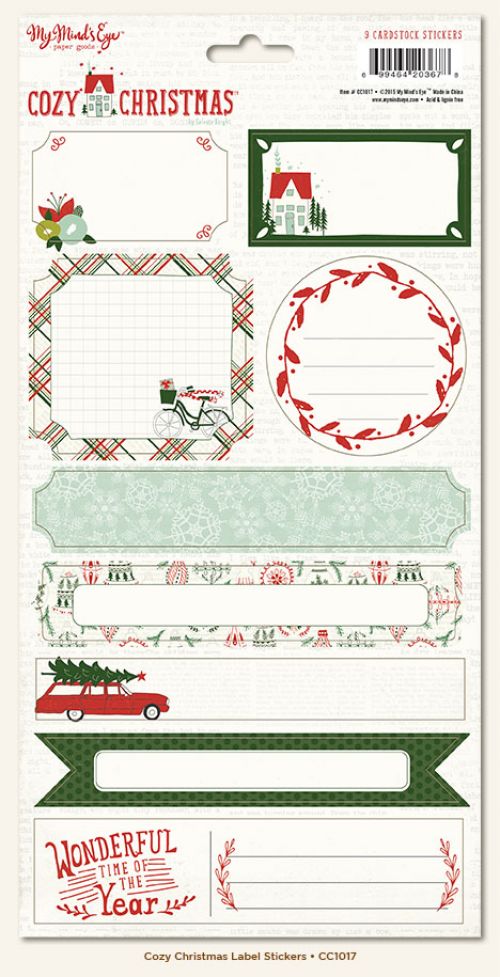 My Minds Eye - Cozy Christmas - Label Stickers