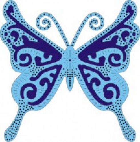 Cheery Lynn Designs Die - Doilies & Exotic Dies - Exotic Butterfly - Large #1
