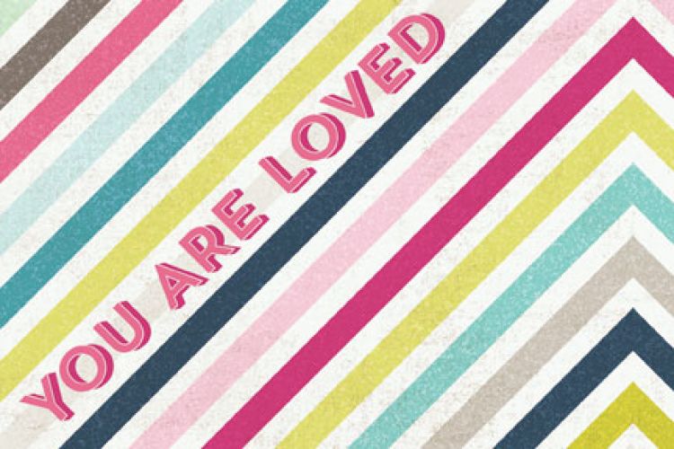 My Mind's Eye - Cut & Paste - Loved - 4x6 Journal Card