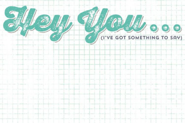 My Mind's Eye - Cut & Paste - Hey You - 4x6 Journal Card