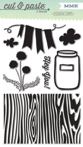 My Mind's Eye - Cut & Paste - Hey You - Decorative Stamps