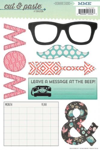 My Mind's Eye - Cut & Paste - Today - Decorative Stickers