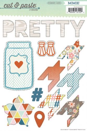 My Mind's Eye - Cut & Paste - Beautiful - Decorative Stickers