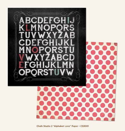 My Mind's Eye - Chalk Studio 2 - Alphabet Love Paper