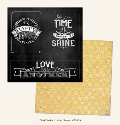 My Mind's Eye - Chalk Studio 2 - Shine Paper