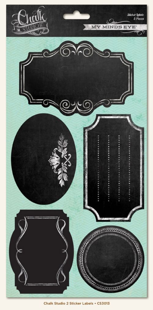 My Mind's Eye - Chalk Studio 2 - Sticker Labels