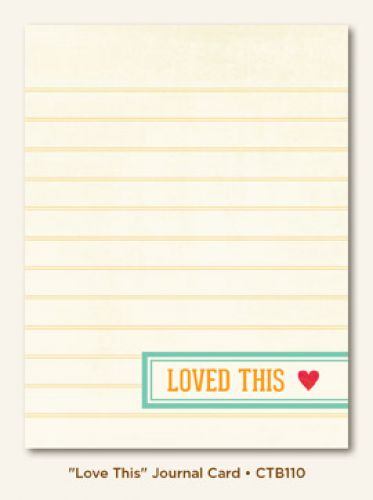 My Minds Eye - Collectable - Love This - Journal Card