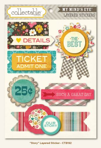 My Minds Eye - Collectable - Story - Layered Sticker