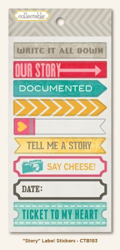 My Minds Eye - Collectable - Story - Label Stickers