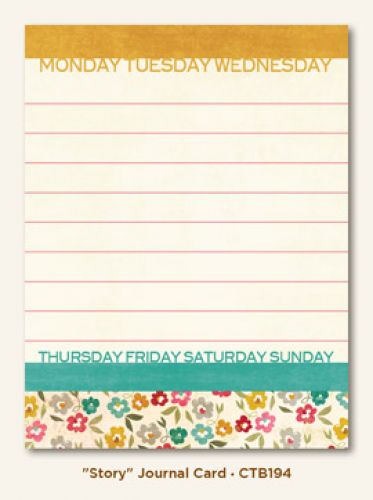 My Minds Eye - Collectable - Story - Journal Card