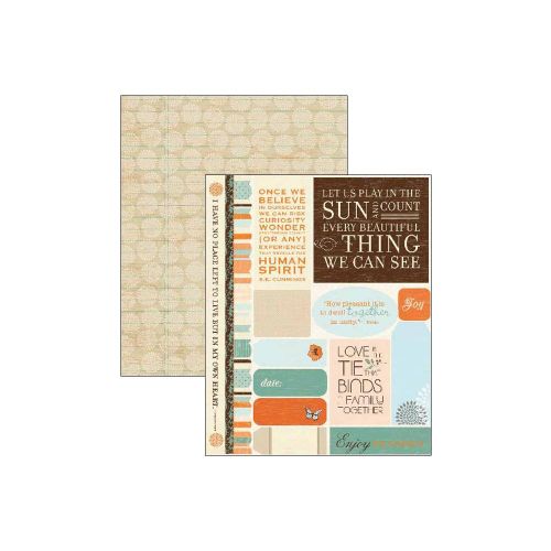 Authentique - Gathering - Double-Sided Cardstock Die-Cuts 6"X8"