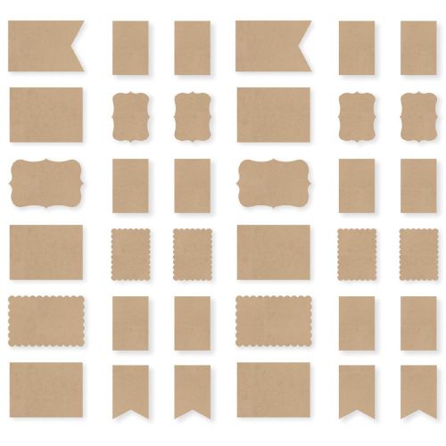 Simple Stories - DIY - Design it Yourself - Kraft Foundations Double-Sided Cards 3"X4" & 4"X6"