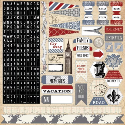 Teresa Collins - Far & Away -  12" x 12" Stickers