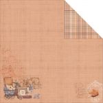 Fabscraps - Baby Bears - Rusty Bear 1 - 12" x 12" Double Sided Patterned Paper