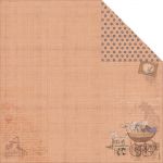 Fabscraps - Baby Bears - Rusty Bear 2 - 12" x 12" Double Sided Patterned Paper
