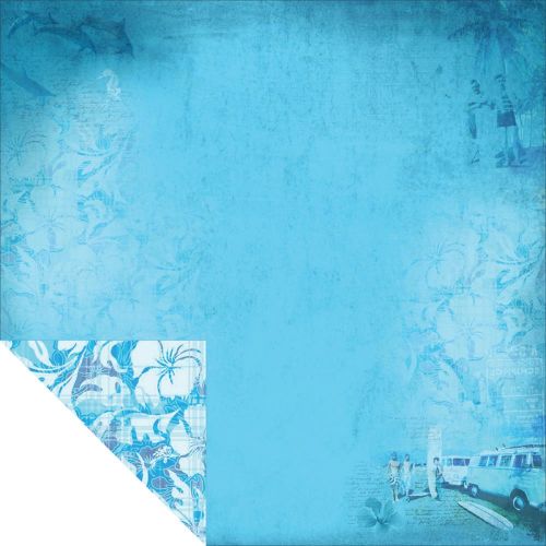 Fabscraps - Surfing Wild 2 - 12" x 12" Double Sided Patterned Paper