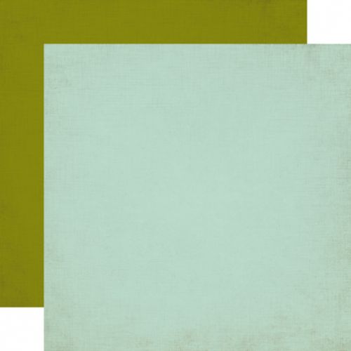 Echo Park Paper Company - Getaway Collection - 12x12" Paper - Lt. Blue / Green Distressed Solid