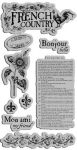 Graphic 45 - French Country Collection - Cling Rubber Stamps - French Country 1