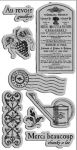 Graphic 45 - French Country Collection - Cling Rubber Stamps - French Country 2