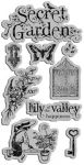 Graphic 45 - Secret Garden Collection - Cling Rubber Stamps - Secret Garden 1