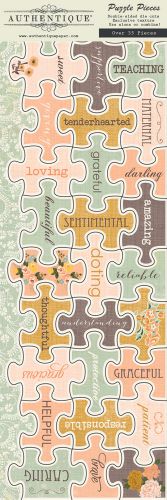 Authentique - Grace - Puzzle Pieces Die Cuts