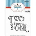 Gourmet Rubber Stamps - Cling Stamps 2.75"X4.75" - Two Shall Become One