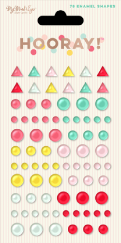 My Mind's Eye - Hooray Enamel Shapes