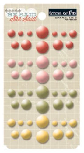 Teresa Collins Designs - She Said - Enamel Dots