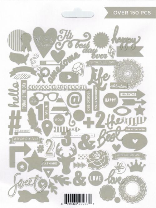 My Mind's Eye - All Things - Silver - Die Cuts