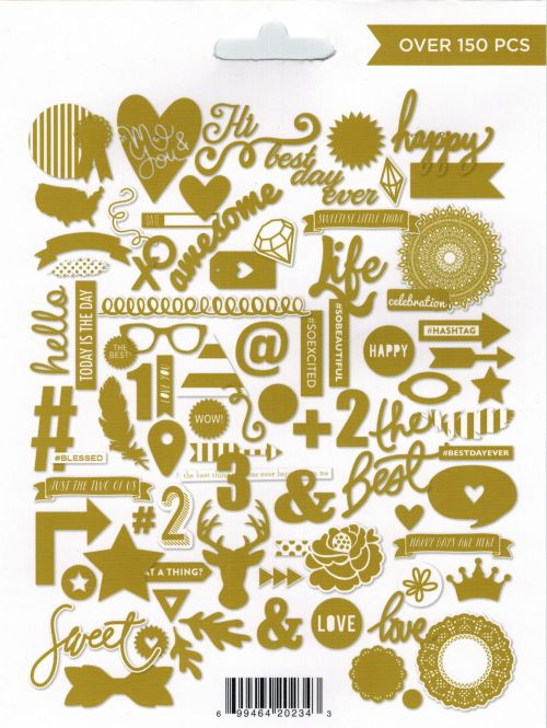 My Mind's Eye - All Things - Gold - Die Cuts