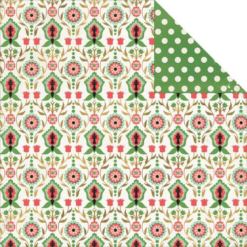 My Mind's Eye - Jubilee Collection - Wild Tribal 12 x 12 Double Sided Patterned Foiled Paper