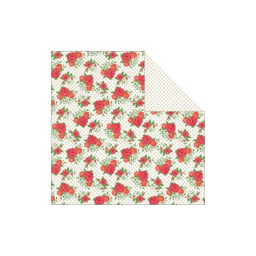 My Mind's Eye - Jubilee Collection - Mint Julep Journey Fields 12 x 12 Double Sided Patterned Paper