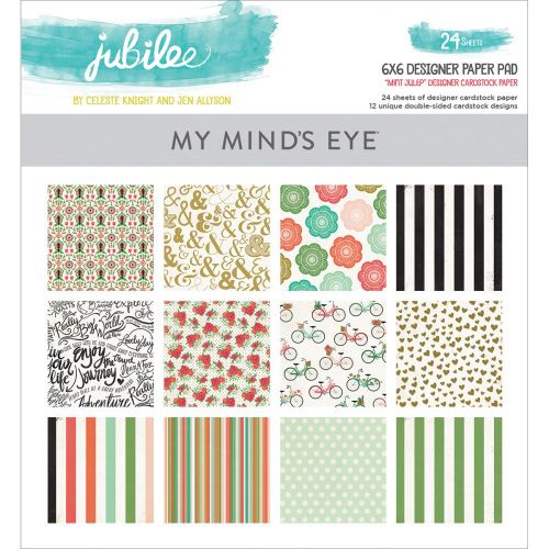 My Mind's Eye - Mint Julep Jubilee Collection - 6x6 Paper Pad