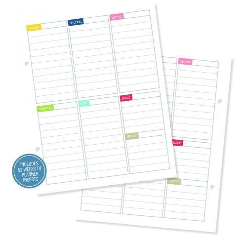 Simple Stories - Life Documented - Weekly Planner Inserts