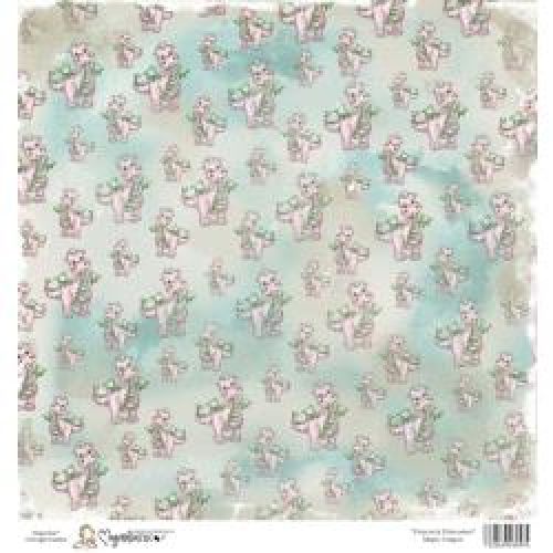 Magnolia Ink - Princes & Princesses - Heavyweight Single Sided Cardstock 12"X12" Magic Dragon