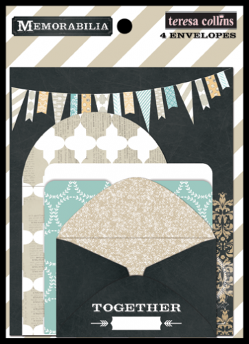 Teresa Collins Designs - Memorabilia - 4 Envelopes