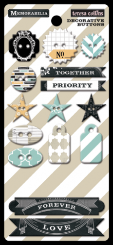 Teresa Collins Designs - Memorabilia - Chipboard Buttons