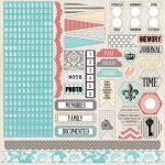 Teresa Collins - Memories -  12" x 12" Stickers