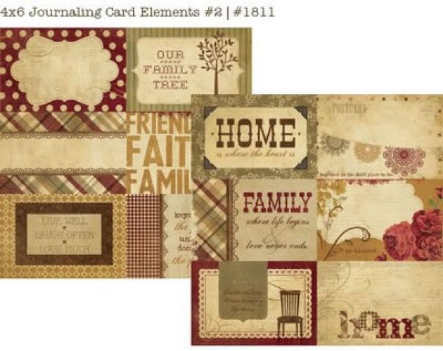 Simple Stories - Generations - 4x6 Vertical Journaling Card Elemements #2
