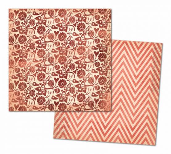 My Mind's Eye - Lost & Found - Record It - Heirloom - By Jen Allyson - 12x12" Double Sided Patterned Paper - Sweet