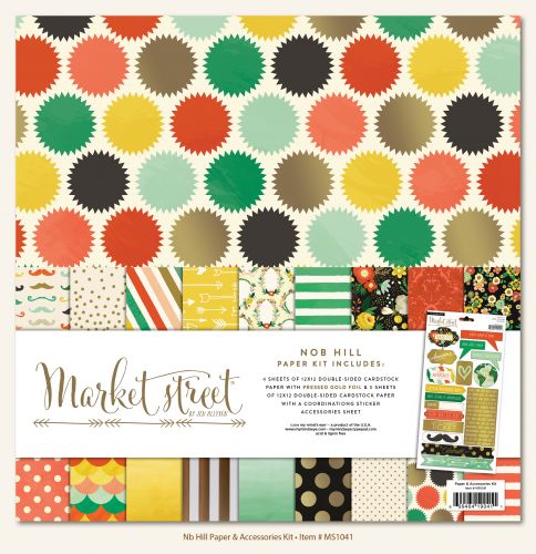 My Mind's Eye - Market Street - Nob Hill - Paper & Accessories Kit