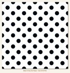 My Mind's Eye - Necessities - Black & Gray Dot Paper