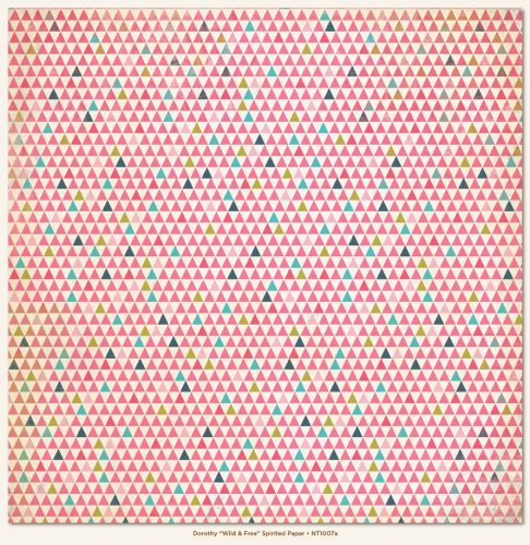 My Mind's Eye - Now and Then - By Jen Allyson - Wild & Free Spirited 12 x 12 Double Sided Patterned Paper