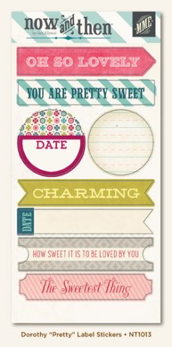 My Mind's Eye - Now and Then - By Jen Allyson - Pretty Label Stickers