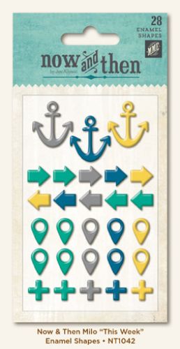 My Mind's Eye - Now and Then - By Jen Allyson - This Week Enamel Shapes